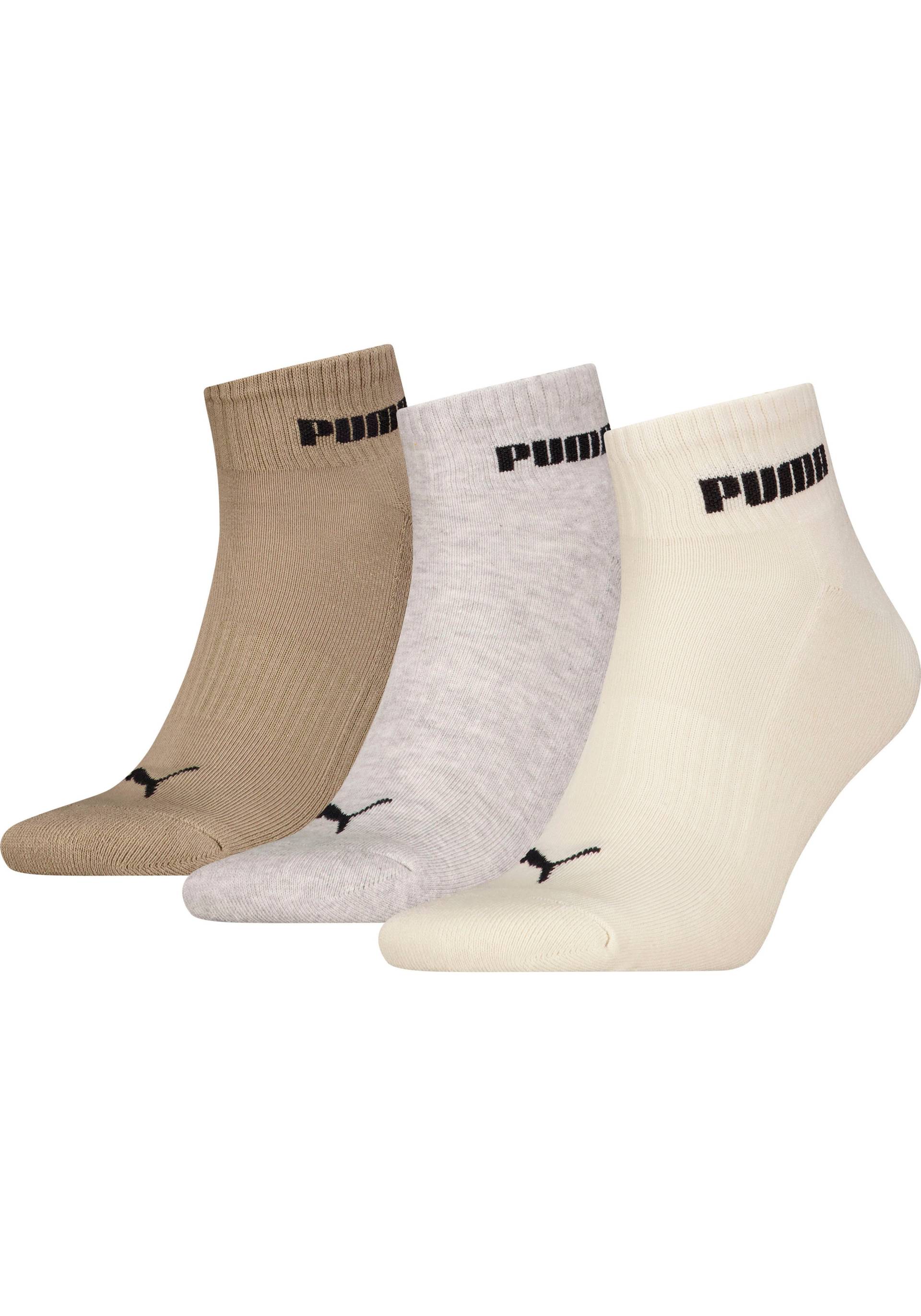 PUMA Kurzsocken »PUMA UNISEX CUSHIONED NEXT QUARTER 3P«, (3 Paar, 3 Paar), mit gepolsterter Sohle von Puma