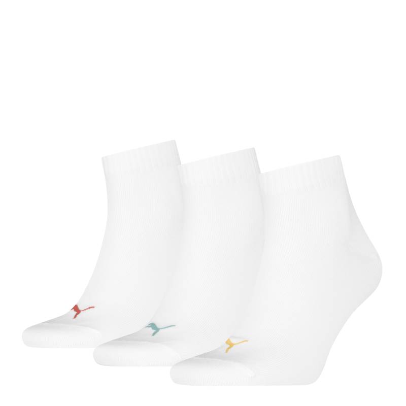 PUMA Kurzsocken »PUMA UNISEX QUARTER PLAIN 3P«, (3 Paar, 3 Paar), mit kleinem Logo von Puma