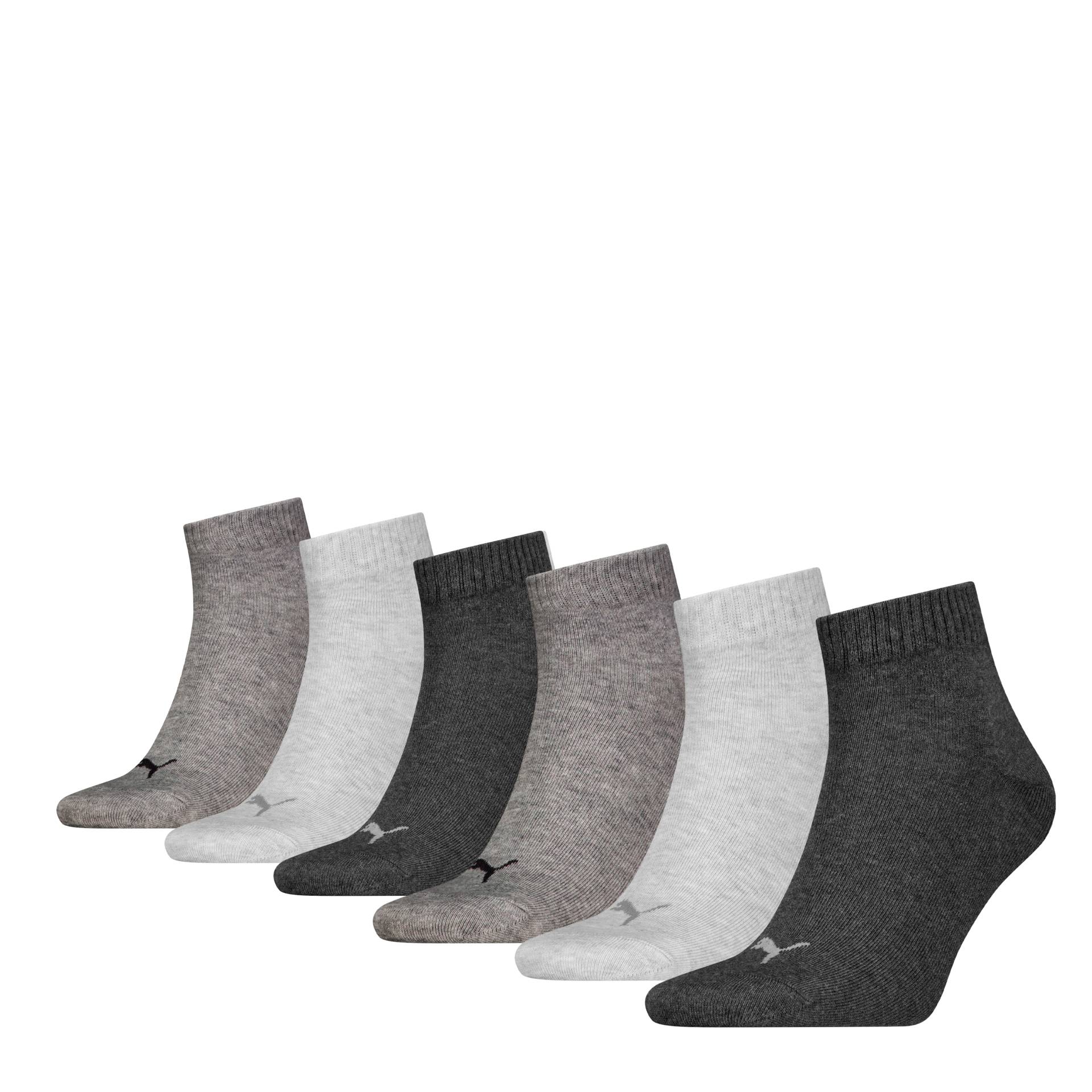 PUMA Kurzsocken »PUMA UNISEX QUARTER PLAIN 6P ECOM«, (6er-Pack), mit feuchtigkeitsableitender Technologie von Puma