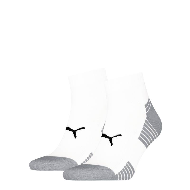 PUMA Kurzsocken »PUMA UNISEX SPORT CUSHIONED QUARTER 2P«, (2 Paar), Rippenbündchen, optimierte Dämpfung für zusätzlichen Komfort von Puma