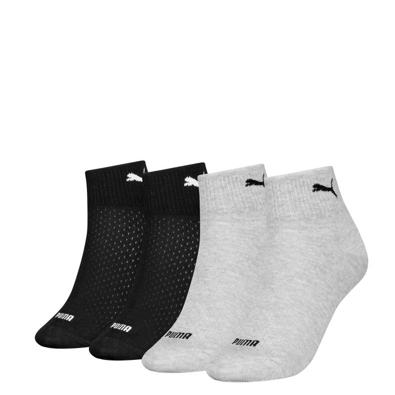 PUMA Kurzsocken »PUMA WOMEN QUARTER 4P ECOM«, (4 Paar), mit atmungsaktivem Materialmix von Puma