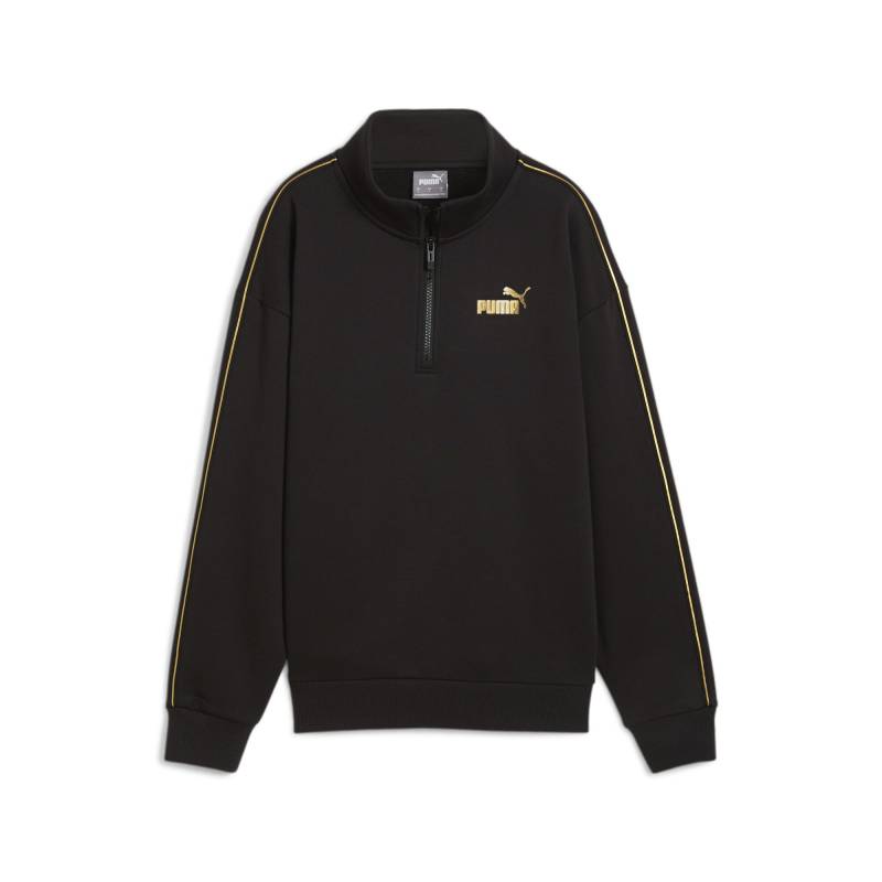PUMA Langarmshirt »ESS TAPE MINIMAL GOLD HALF-ZIP MOCK NECK FL« von Puma