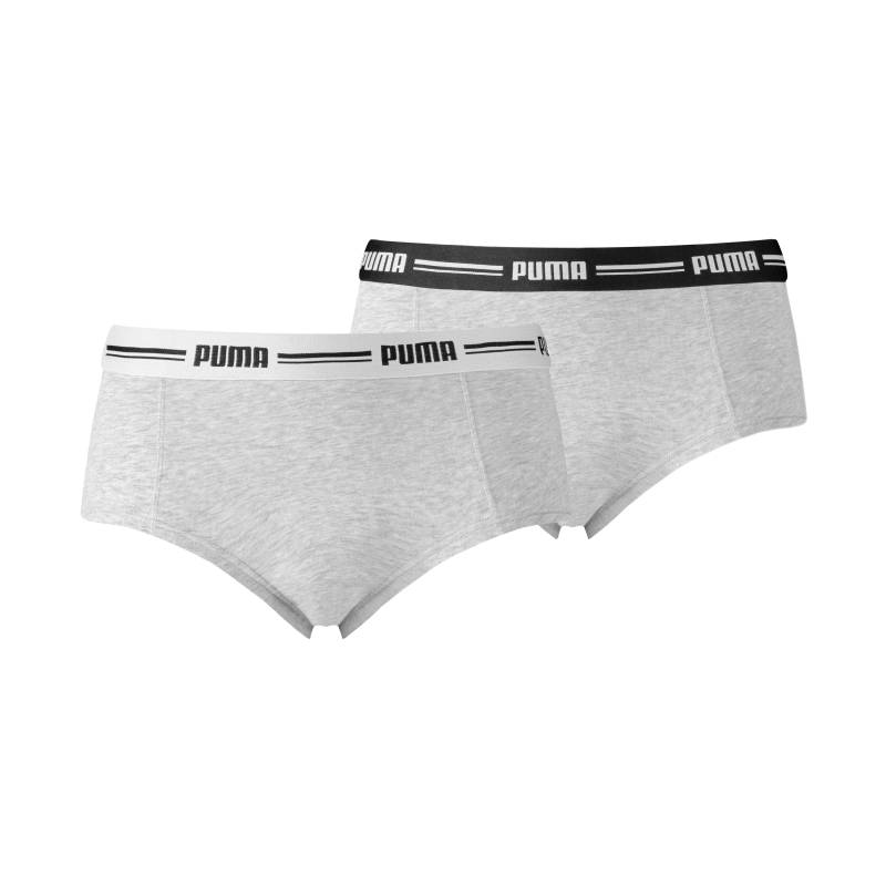 PUMA Panty »PUMA WOMEN MINI SHORT 2P HANG«, (2er Pack), Mit elastischem Logobund von Puma