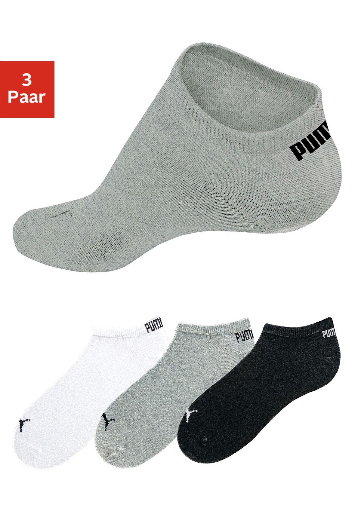 PUMA Sneakersocken, (3 Paar) von Puma