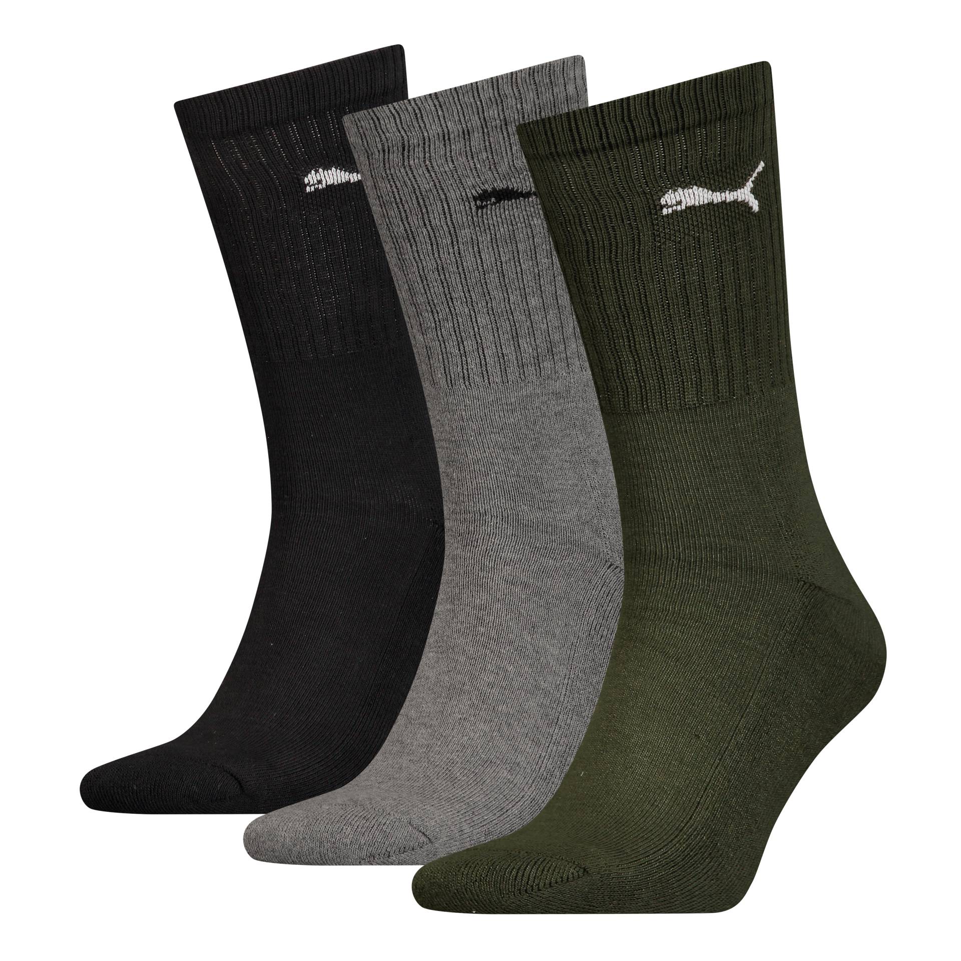 PUMA Socken »PUMA UNISEX CREW SOCK 3P«, (3 Paar), mit farblichem Logo von Puma