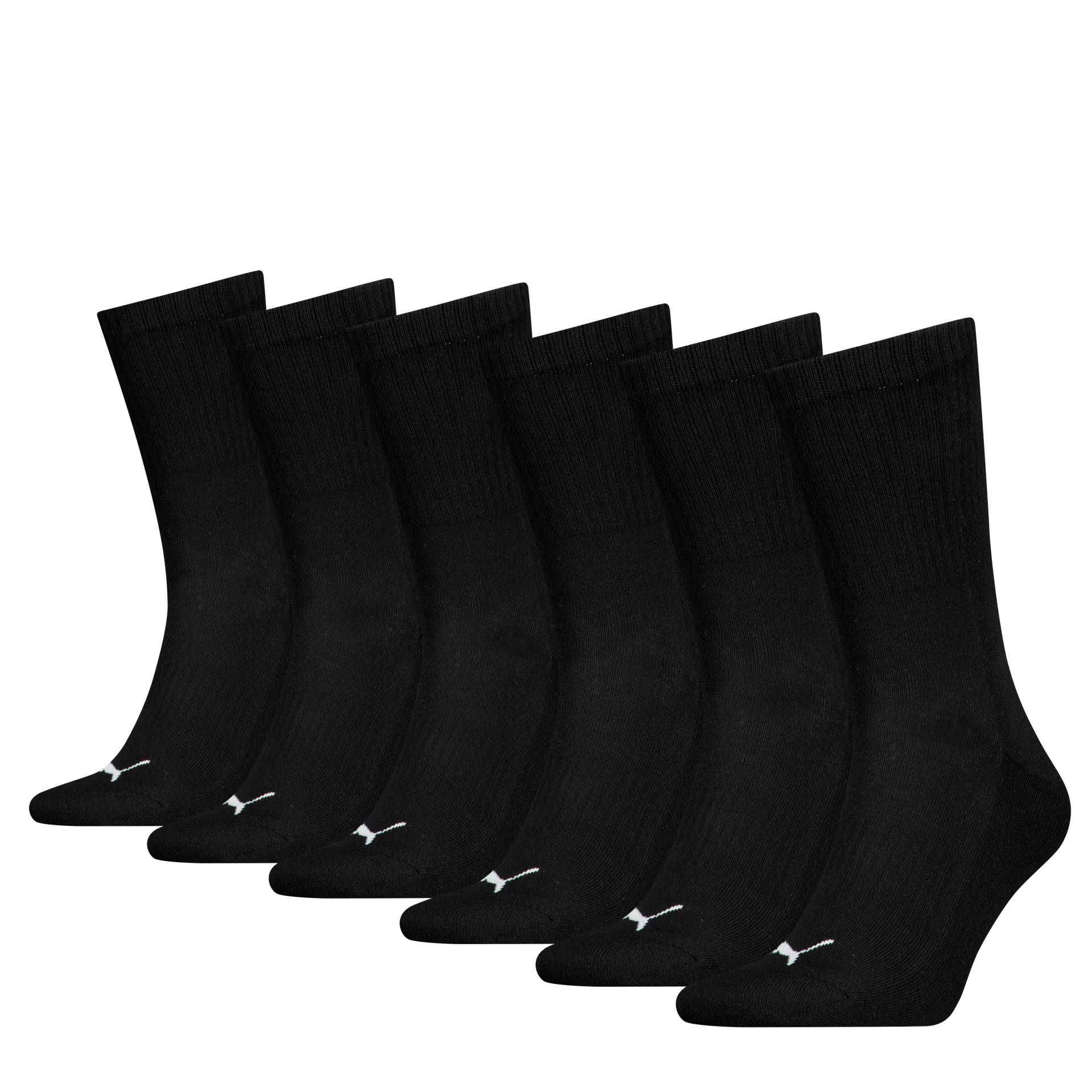 PUMA Socken »PUMA UNISEX CUSHIONED NEXT CREW 6P ECOM«, (6 Paar), mit Logoschriftzug an der Rückseite von Puma