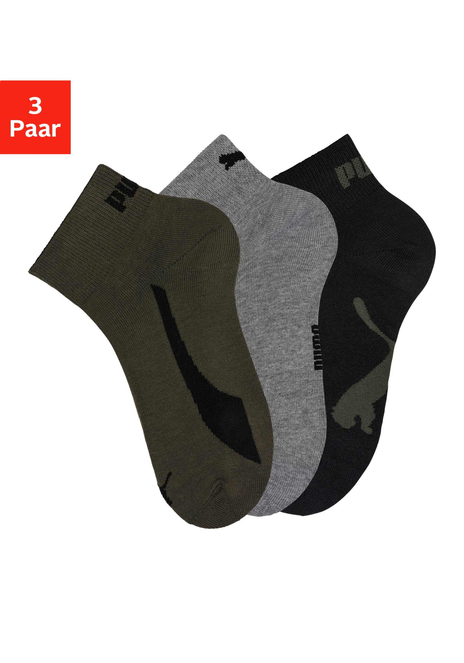 PUMA Sportsocken, (3 Paar), mit kurzem geripptem Schaft von Puma