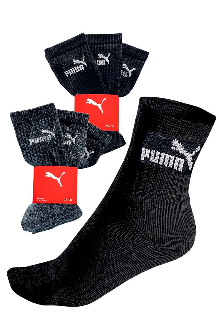 PUMA Sportsocken, (6 Paar), mit klassischer Rippe von Puma