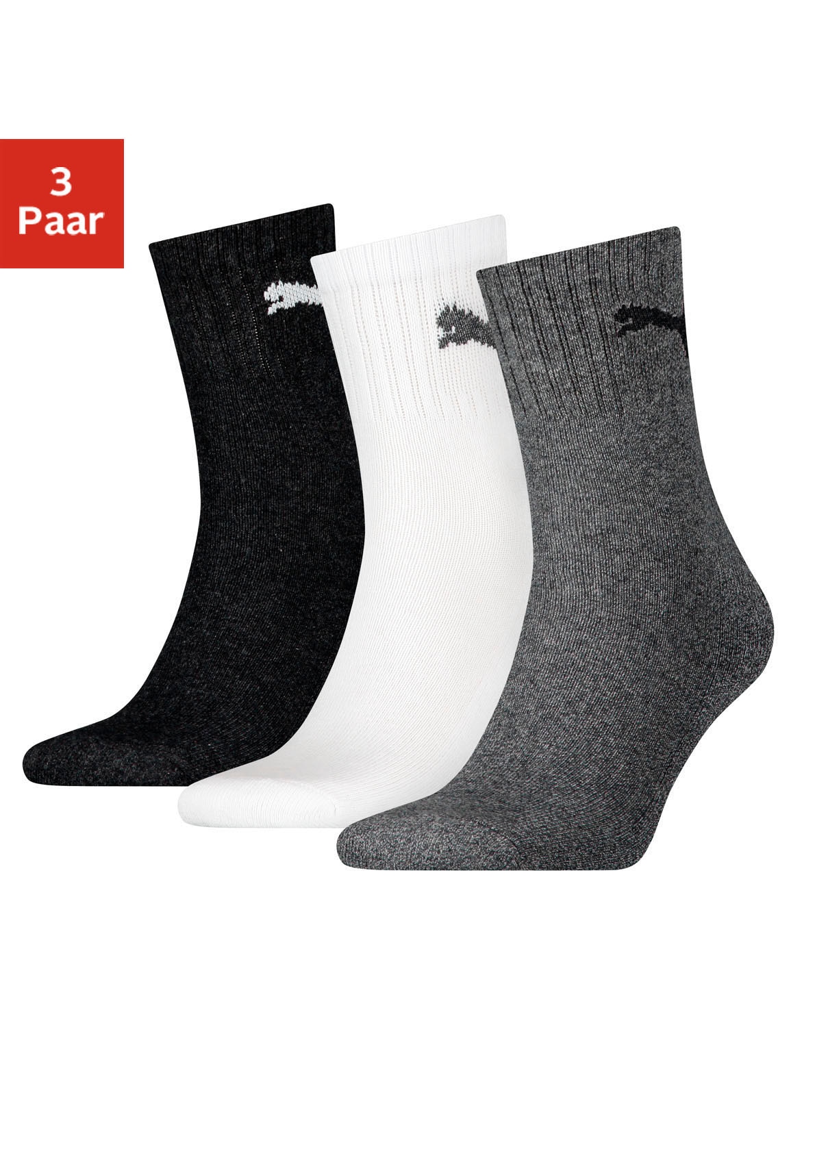 PUMA Sportsocken »short crew«, (3 Paar) von Puma