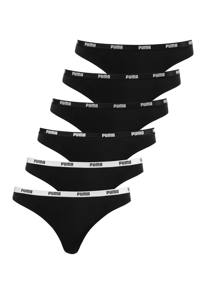 PUMA String, (6er Pack), mit schmalem elastischem Logobündchen von Puma