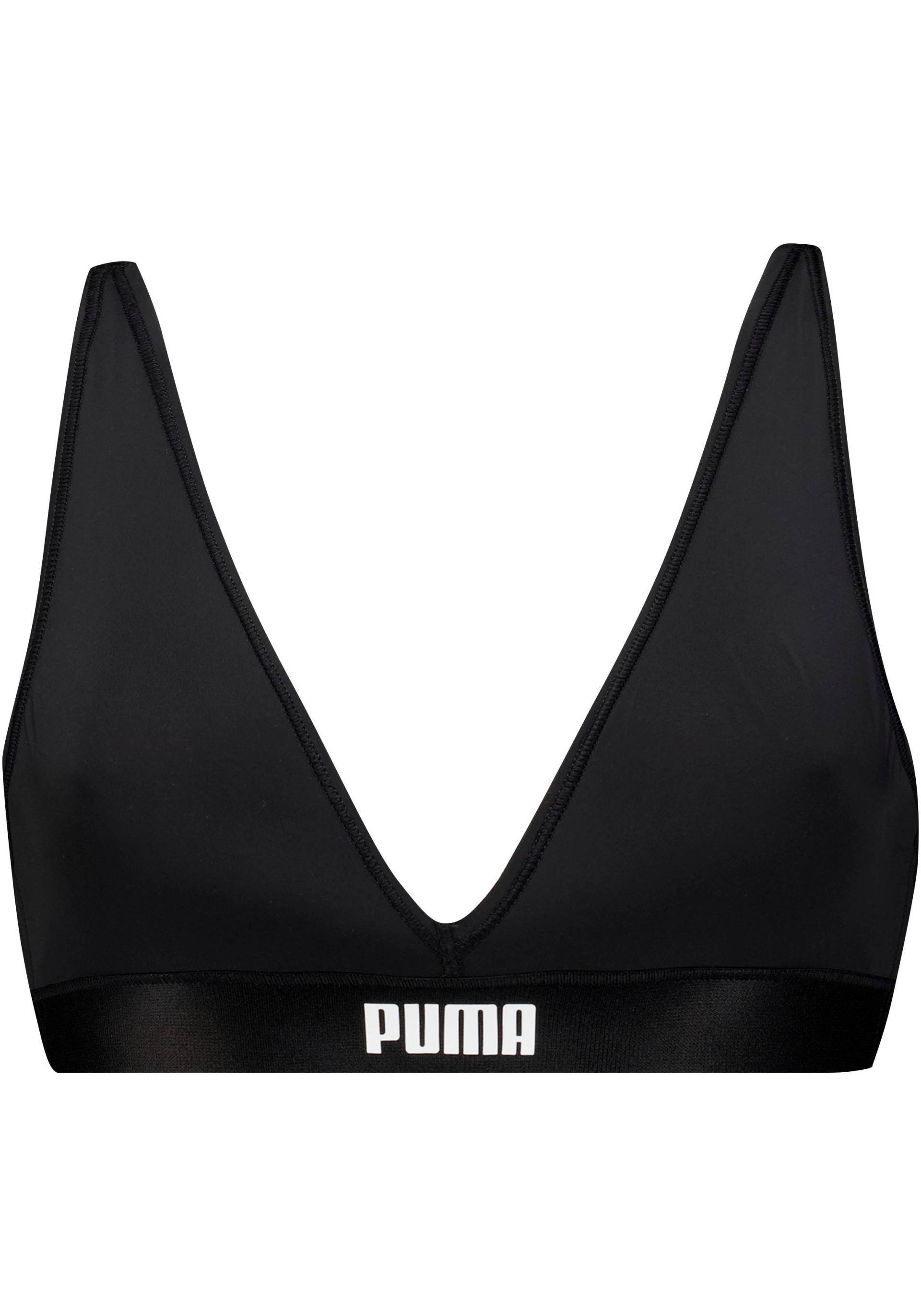 PUMA Triangel-BH »PUMA WOMEN PADDED TRIANGLE TOP«, (1 tlg.), Short Top mit tiefem V-Ausschnitt von Puma