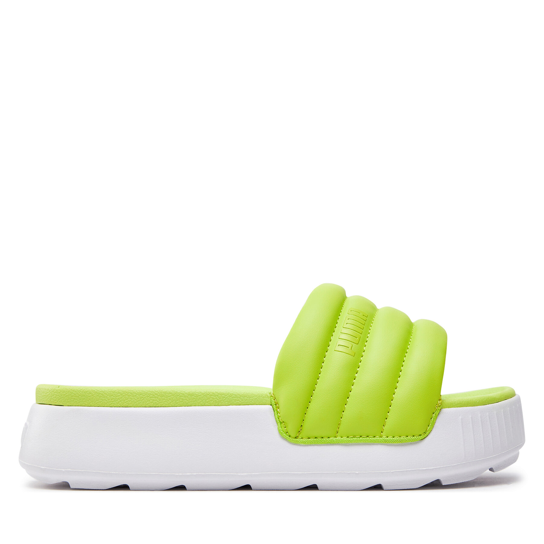 Pantoletten Puma Karmen Slide Puffy Wns 395399-04 Lime Pow/Puma White von Puma