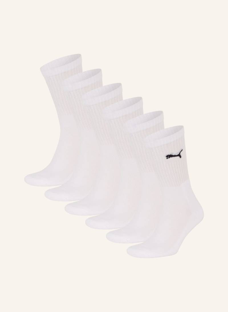 Puma 6er-Pack Sportsocken Regular Crew weiss von Puma