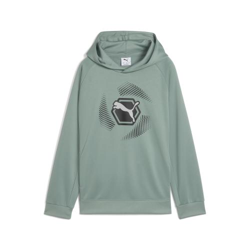 Puma ACTIVE SPORTS Graphic Poly Hoodie B - green moon (Grösse: 128) von Puma