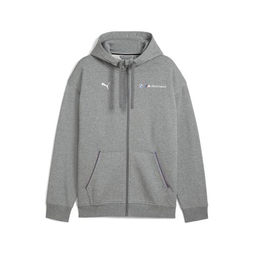 Puma BMW MMS ESS+ FZ HOODED JACKET FL - medium gray heather (Grösse: S) von Puma