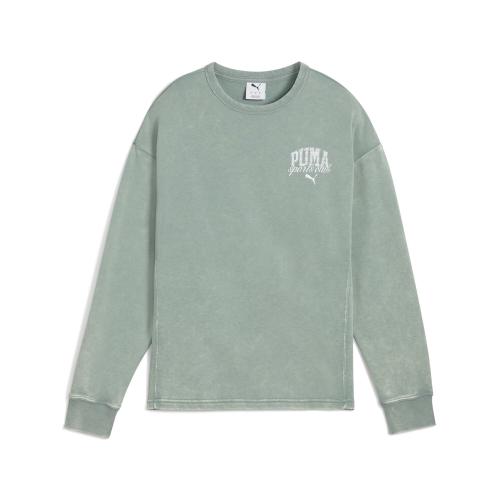 Puma CLASS Comfort Washed Crew TR - green moon (Grösse: S) von Puma
