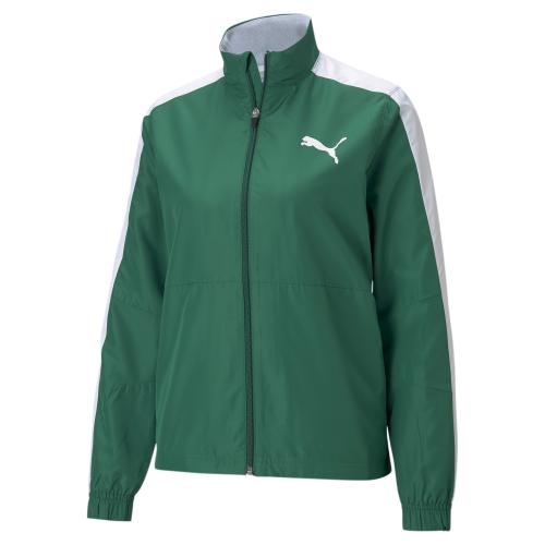 Puma Cross the Line Warm Up Jacket W 2.0 - Power Green-Puma White (Grösse: S) von Puma