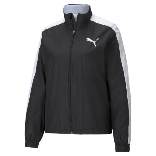 Puma Cross the Line Warm Up Jacket W 2.0 - Puma Black-Puma White (Grösse: L) von Puma