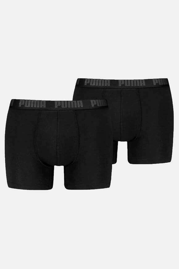 Puma Doppelpack Boxershorts | Black + Phantom | Herren  | M von Puma