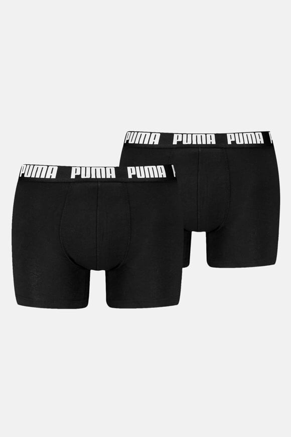 Puma Doppelpack Boxershorts | Black + White | Herren  | L von Puma