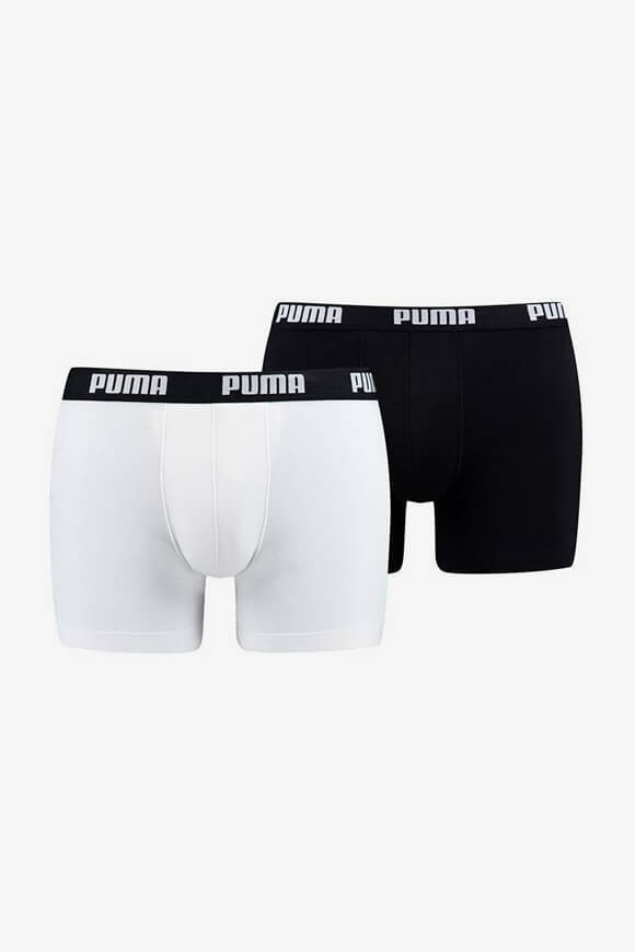 Puma Doppelpack Boxershorts | Black + White | Herren  | M von Puma