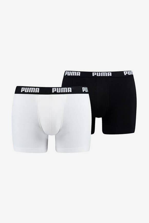Puma Doppelpack Boxershorts | Black + White | Herren  | S von Puma