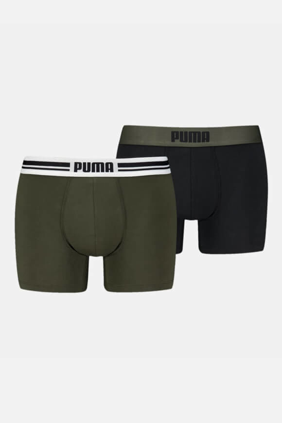Puma Doppelpack Boxershorts | Forest Night | Herren  | L von Puma