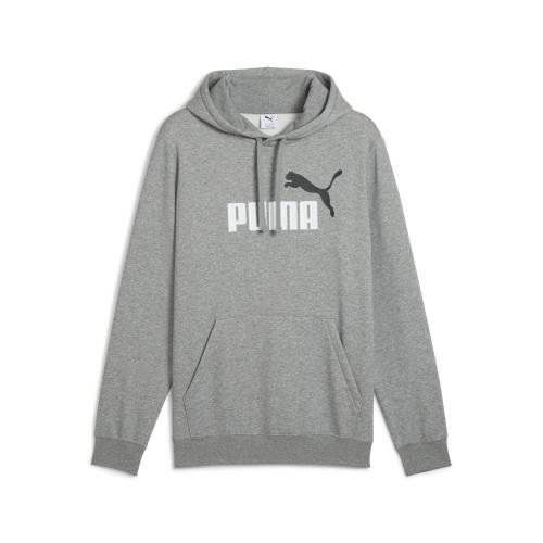 Puma ESS 2 COLOR No. 1 Logo Hoodie FL - medium gray heather (Grösse: M) von Puma