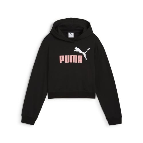 Puma ESS 2 COLOR No. 1 Logo​ Short Length Hoodie TR G - puma black (Grösse: 164) von Puma