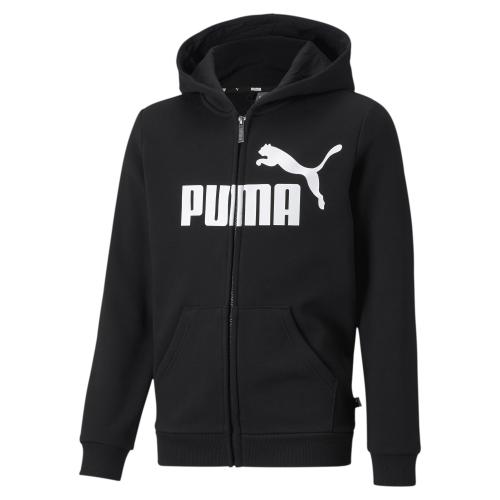 Puma ESS Big Logo FZ Hoodie FL B - Puma Black (Grösse: 128) von Puma