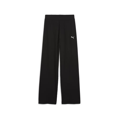 Puma ESS ELEVATED High-Waist Straight Leg Rib Pant - puma black (Grösse: XS) von Puma
