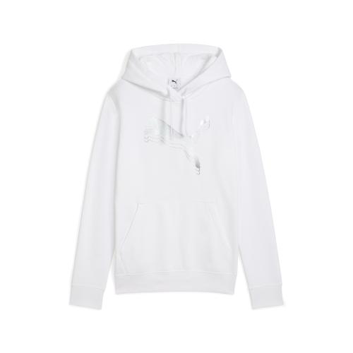 Puma ESS METALLIC Hoodie FL - puma white (Grösse: L) von Puma