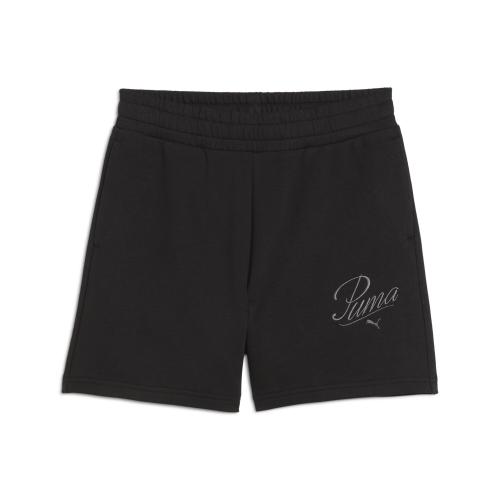 Puma ESS SCRIPT High-Waist Shorts 5 - puma black (Grösse: S) von Puma