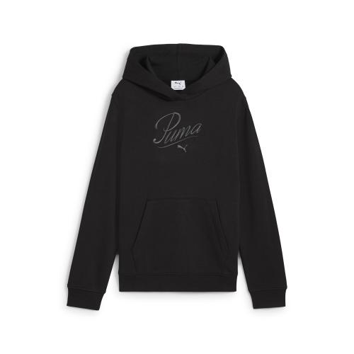 Puma ESS SCRIPT Hoodie TR G - puma black (Grösse: 176) von Puma