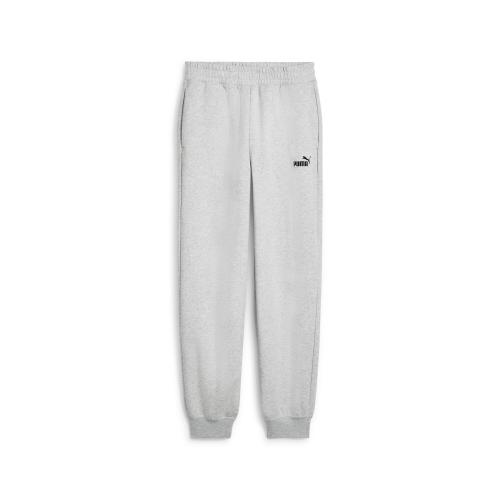 Puma ESS Small No. 1 Logo Comfort High-Waist Sweatpants FL cl - light gray heather (Grösse: S) von Puma