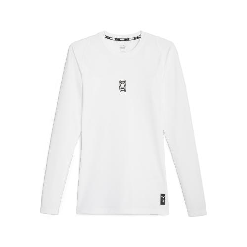 Puma Hoops Team LS Top Baselayer - puma white (Grösse: XL) von Puma