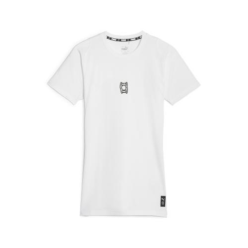 Puma Hoops Team SS Top Baselayer - puma white (Grösse: L) von Puma