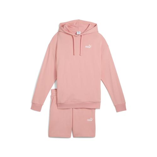 Puma Short Hooded Relaxed Sweat Suit 7 TR op - pink fruit (Grösse: XS) von Puma