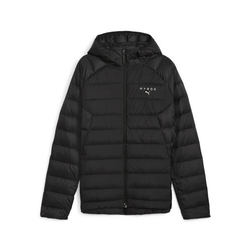 Puma UNISEX PUMA x HYROX Hooded Down Jacket - puma black (Grösse: L) von Puma
