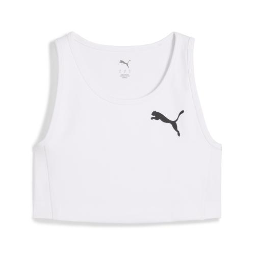 Puma W CROSS THE LINE CROP TOP 3.0 - puma white (Grösse: M) von Puma