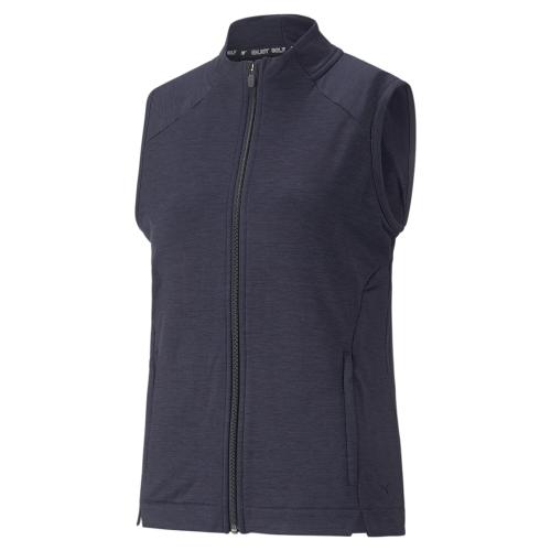 Puma W Cloudspun Heather Full Zip Vest - navy blazer heather (Grösse: L) von Puma