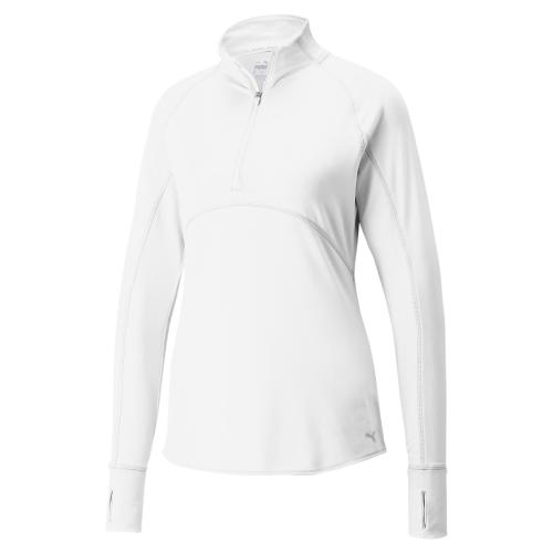 Puma W Gamer 1/4 Zip - Bright White (Grösse: S) von Puma