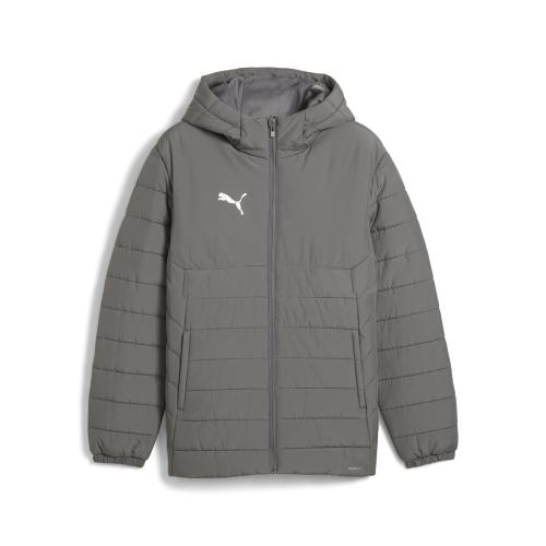 Puma teamADDITIONS Hooded Padded Jacket - flat medium gray (Grösse: S) von Puma