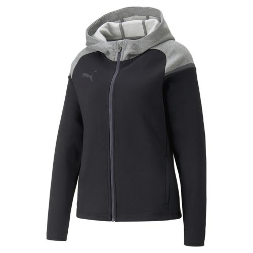 Puma teamCUP Casuals Hooded Jkt Wmn - puma black (Grösse: S) von Puma