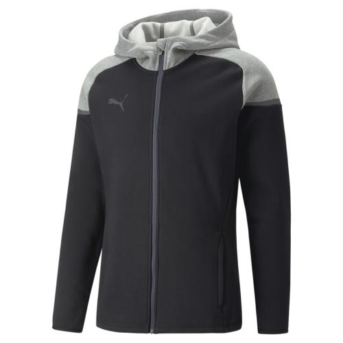 Puma teamCUP Casuals Hooded Jkt - puma black (Grösse: M) von Puma