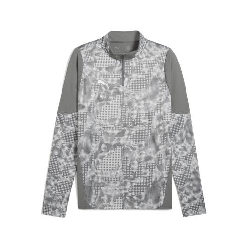 Puma teamCUP Training 1/4 Zip Top - flat medium gray (Grösse: M) von Puma