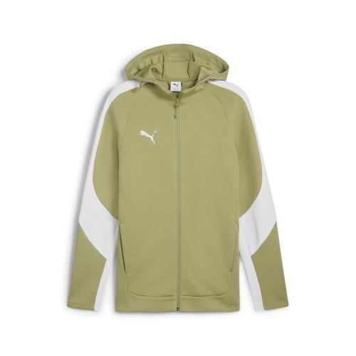 Puma teamEVOSTRIPE Hooded Jacket - calming green (Grösse: XL) von Puma