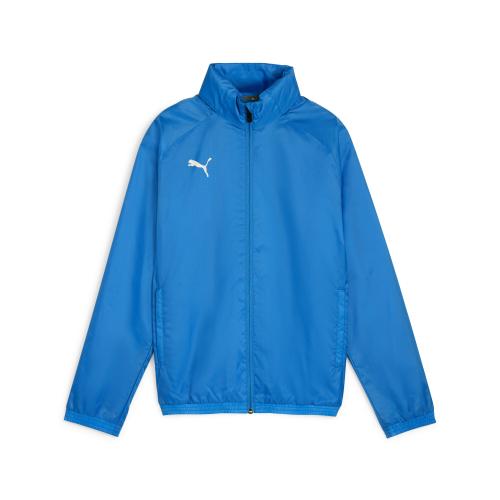 Puma teamGOAL Allweather Jacket Jr - electric blue lemonade (Grösse: 128) von Puma