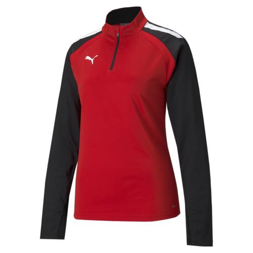 Puma teamLIGA 1/4 Zip Top W - puma red (Grösse: S) von Puma