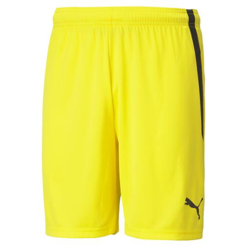 Puma teamLIGA Shorts - Cyber Yellow-Puma Black (Grösse: S) von Puma